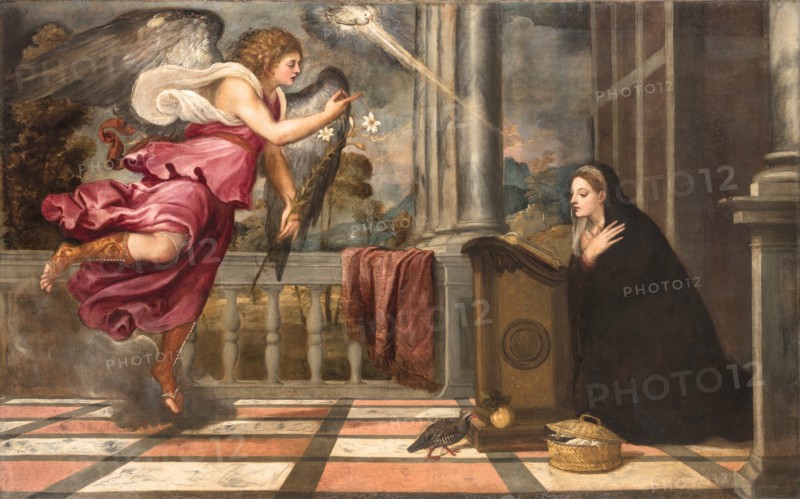 The Annunciation, ca 1538-1539. Creator: Titian (1488-1576).