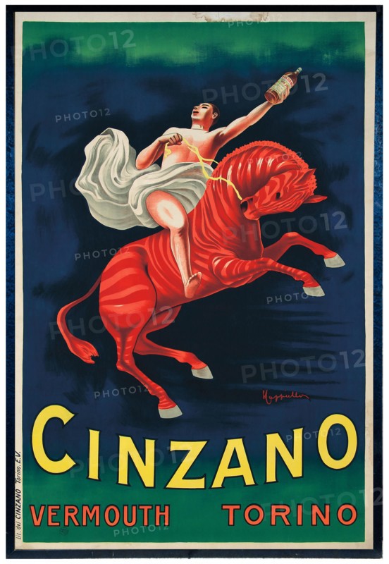 Cappiello, affiche pour le vermouth Cinzano, 1910