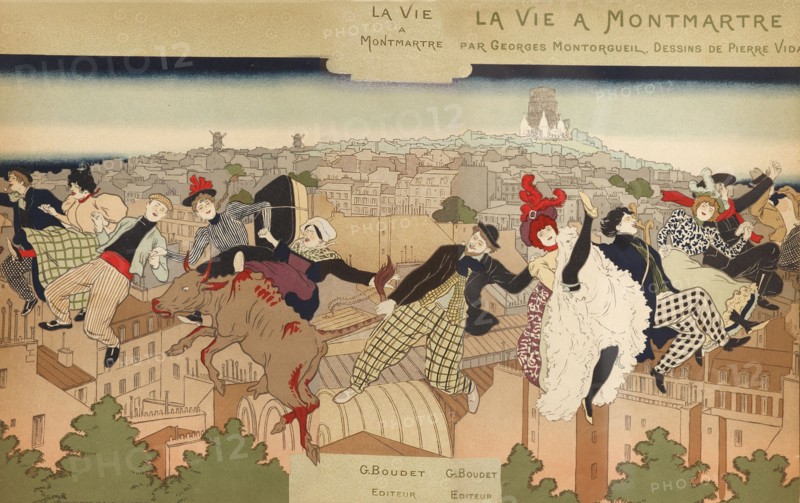 La Vie à Montmartre, 1897. Creator: Vidal, Pierre Marie Louis (1849-1925).