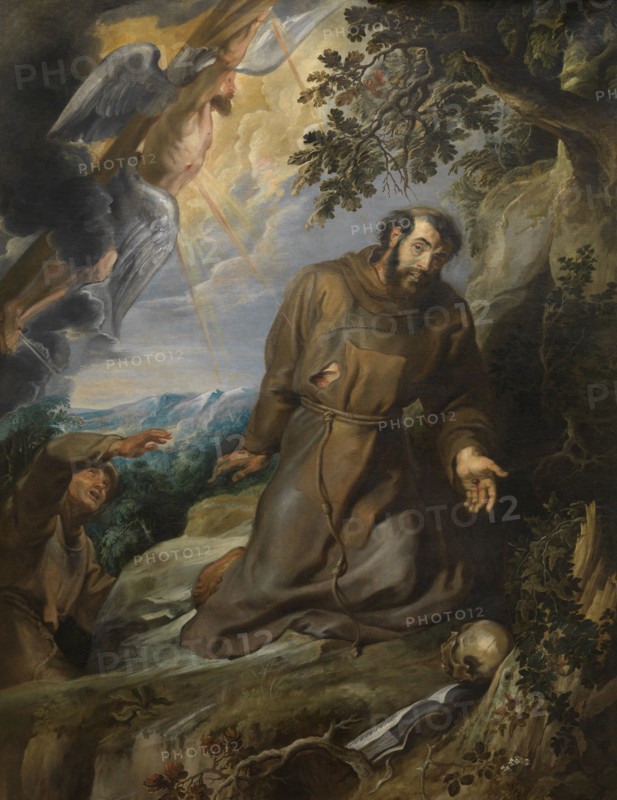 Saint Francis receiving the Stigmata, ca 1630-1634. Creator: Rubens, Pieter Paul (1577-1640).