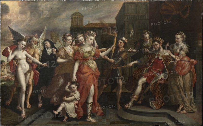 The Calumny of Apelles, End 1590s. Creator: Vos, Maerten, de (1532-1603).