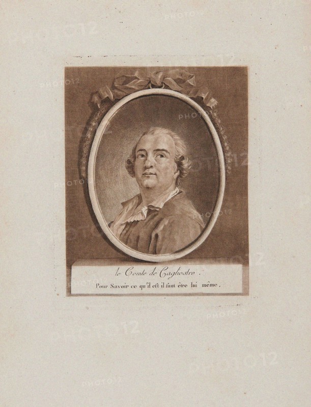 Portrait of Joseph Balsamo, comte de Cagliostro, 18th century. Creator: Anonymous.