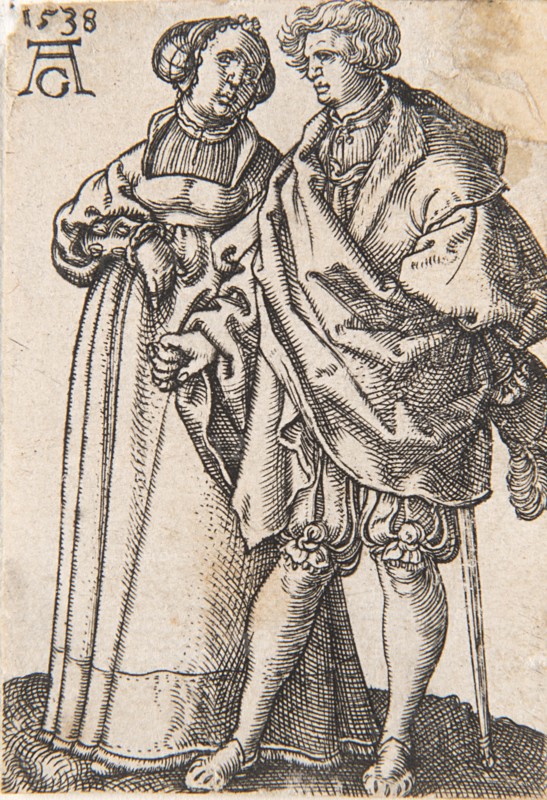 From the series "The Small Wedding Dancers" , 1538. Creator: Aldegrever, Heinrich (1502-1560).