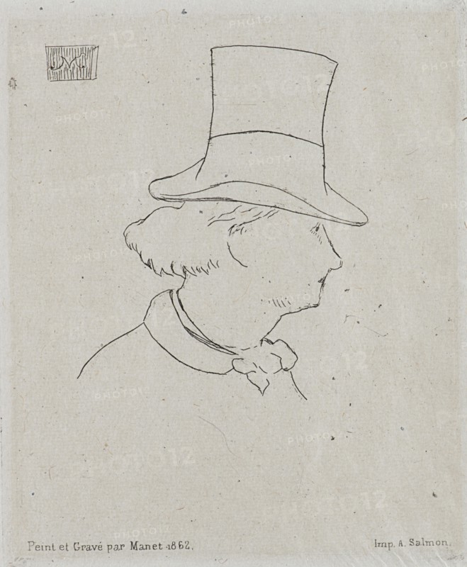 Portrait of Charles Baudelaire (1821-1867). Creator: Manet, Édouard (1832-1883).