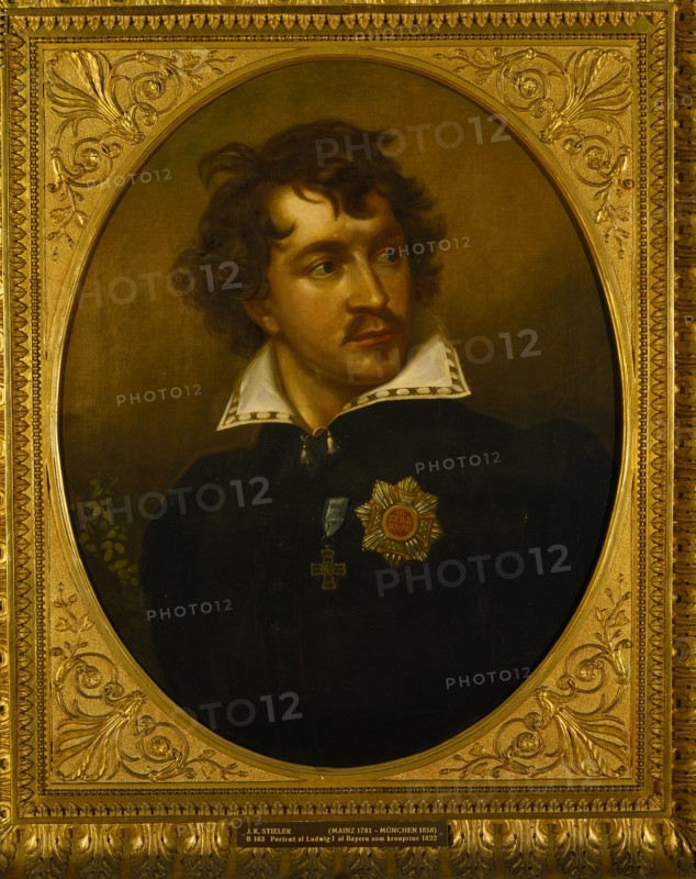 Portrait of Ludwig I of Bavaria (1786-1868), 1821-1822. Creator: Stieler, Joseph Karl (1781-1858).