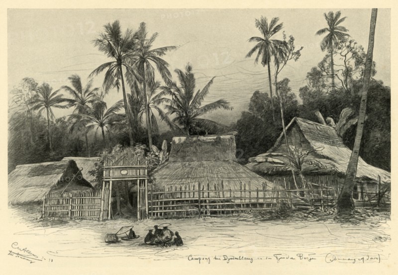 Kampong near Jomblang, Semarang, Java, 1898. Creator: Christian Wilhelm Allers.