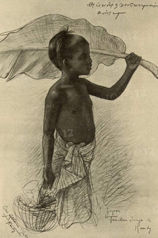 Tamil boy, Kandy, Ceylon, 1898. Creator: Christian Wilhelm Allers.