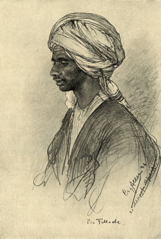 Fellah, Egypt, 1898.  Creator: Christian Wilhelm Allers.