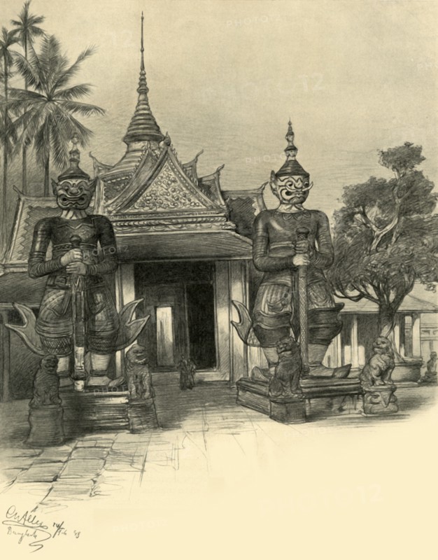 Bangkok, Siam, 1898.  Creator: Christian Wilhelm Allers.