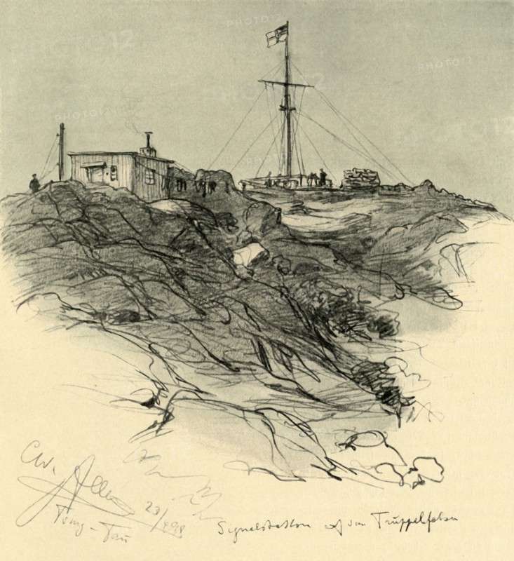 Signalling station, Tsingtao, China, 1898. Creator: Christian Wilhelm Allers.