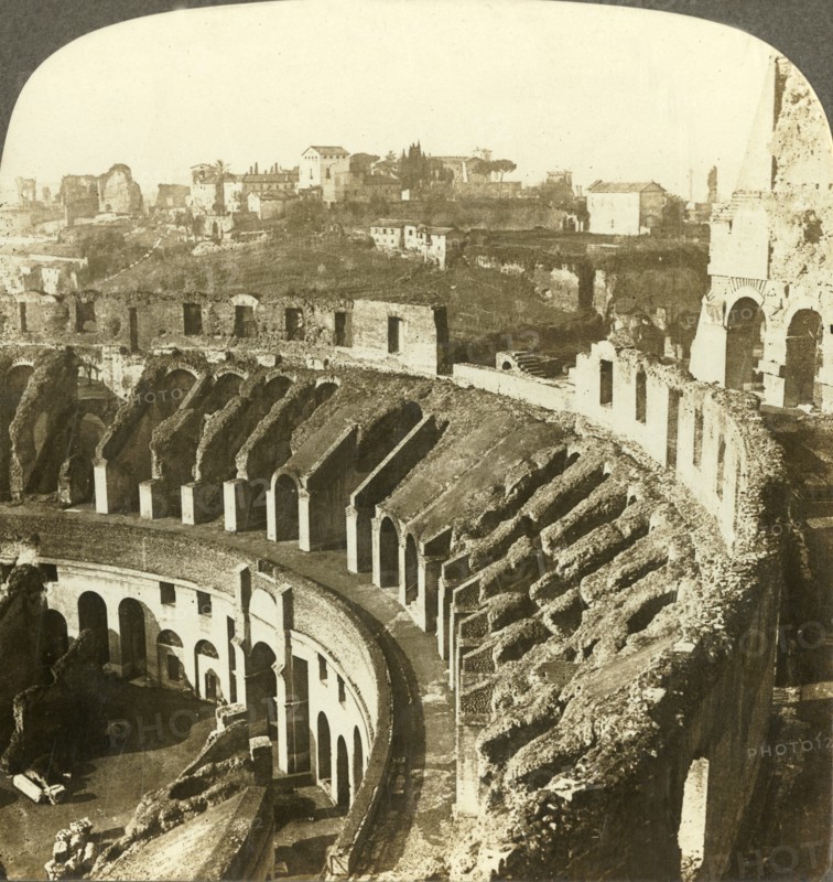 'Palatine hill, southwest from the Colosseum, Rome', c1909. Creator: Unknown.
