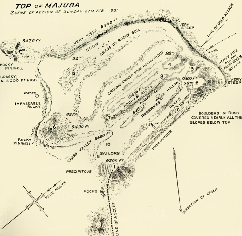 'Top of Majuba - Scene of Action of Sunday 27th Feb 1881', 1900. Creator: Unknown.