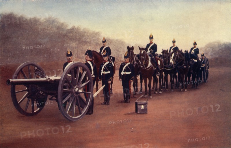 'Royal Field Artillery (Action Front)', 1900. Creator: Gregory & Co.