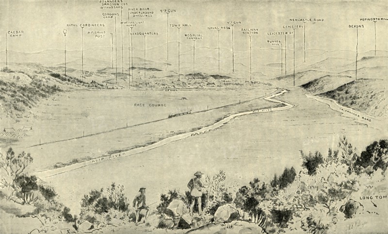 'The Siege of Ladysmith, Jan . 1900. View from Bulwana Hill', 1900. Creator: George Lynch.