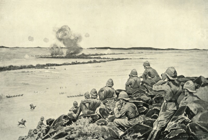 'The Battle of Paardeberg', 1900. Creator: Sidney E Paget.