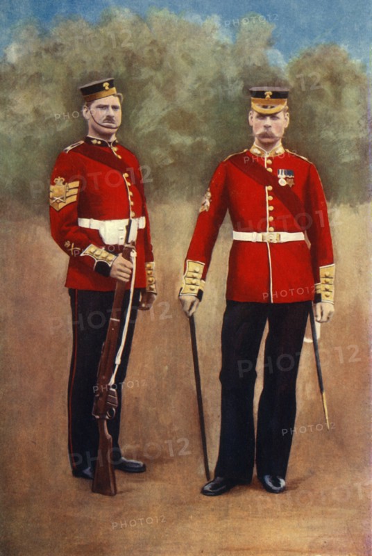 'The Grenadier Guards (Colour-Sergeant & Sergeant-Major)', 1901. Creator: Gregory & Co.