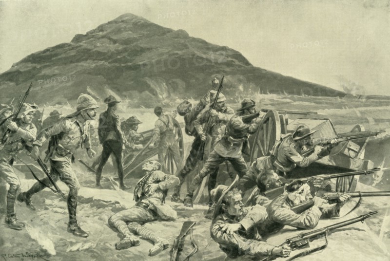 No Surrender! The Defence of Fort Italia on September 26, 1901', 1902. Creator: Richard Caton Woodville II.