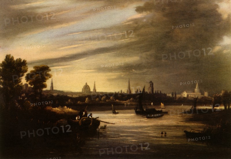 'West Prospect of Oxford', 19th century, (1943).  Creator: William Turner.