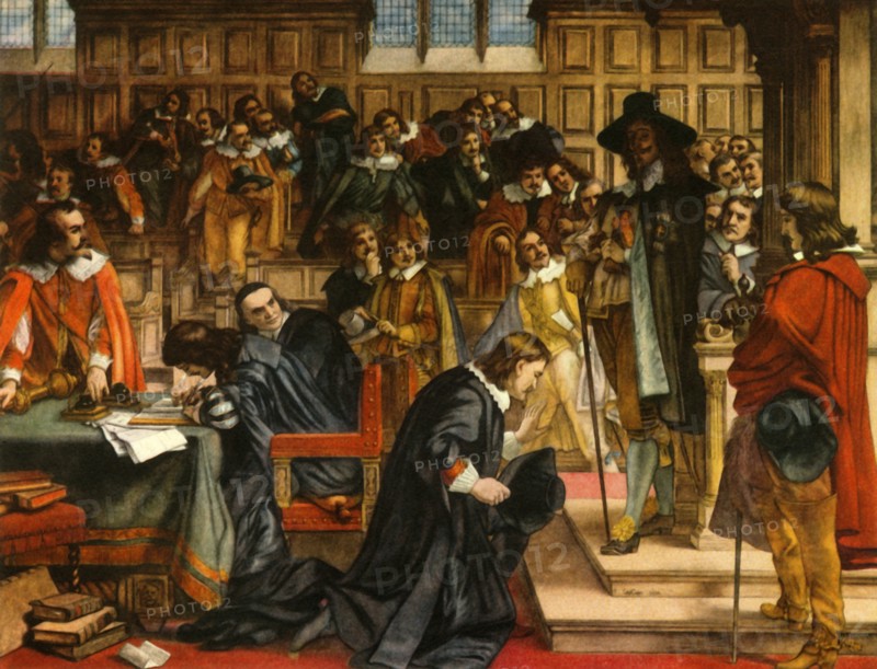 'Charles I and Speaker Lenthall', c1850, (1947).  Creator: Unknown.