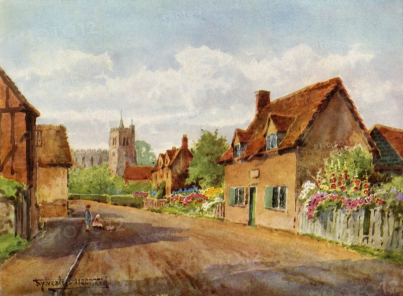 'Bunyan's Cottage, Elstow, Bedford', 1943. Creator: Henry Stannard.