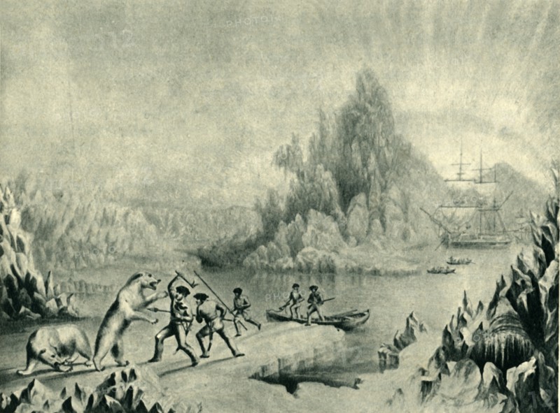 'A Relief Party in Search of Sir John Franklin', 19th century, (1946).  Creator: Unknown.