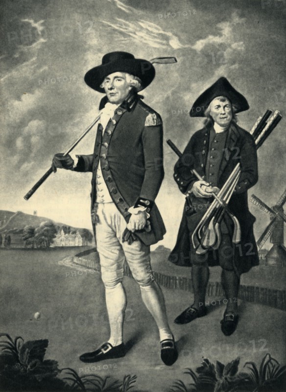 'Golfers at Blackheath', 1790, (1947).  Creator: Unknown.