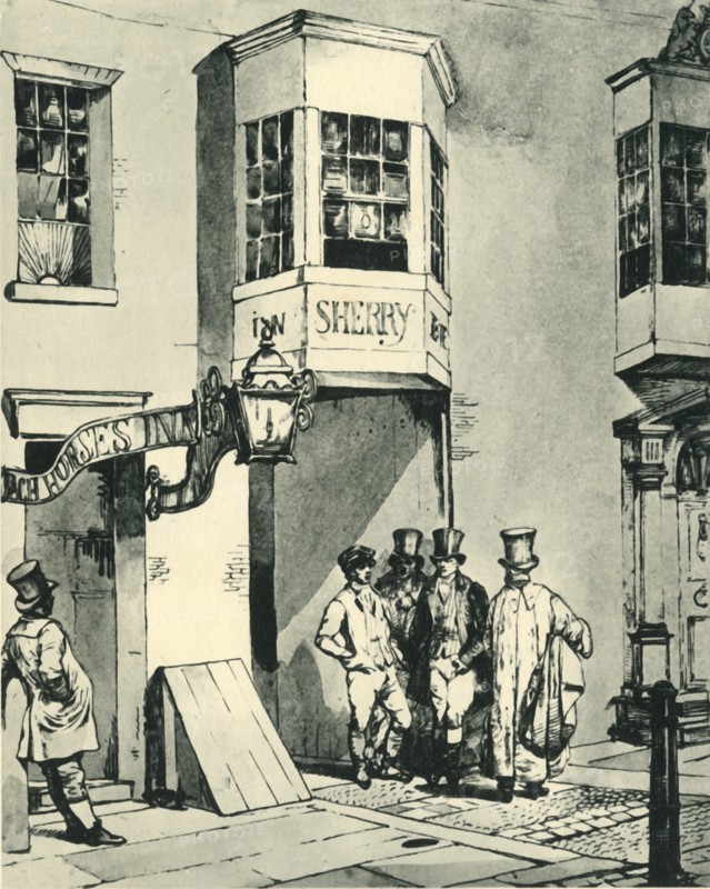 'Inn and Post Office', 1830, (1943). Creator: Eugene Louis Lami.