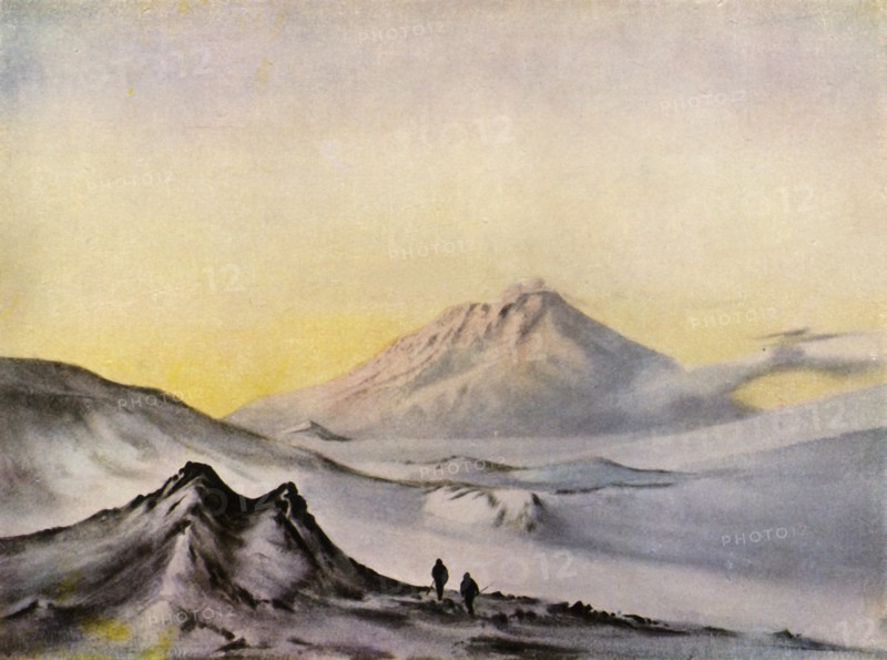'Mount Erebus from Hut Point', c1911, (1943).  Creator: Edward Wilson.
