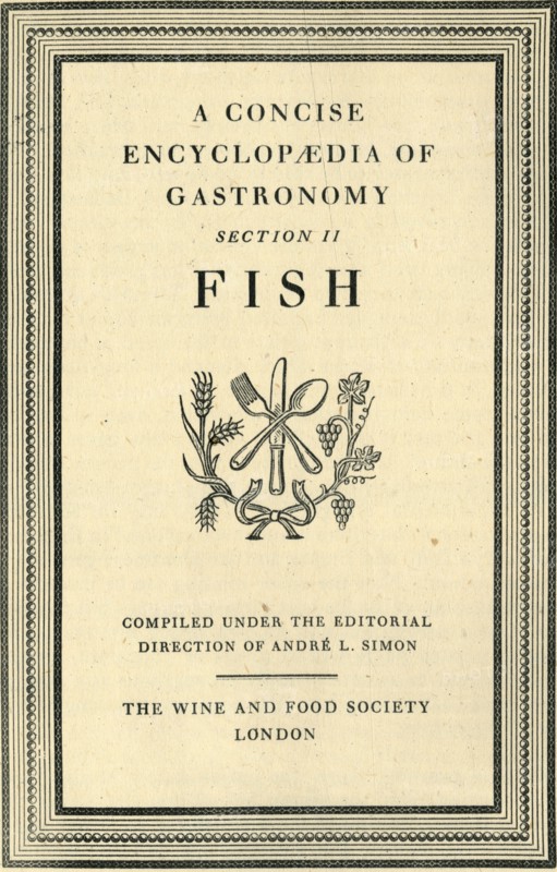 'A Concise Encyclopaedia of Gastronomy, Section II, Fish', 1940, (1946). Creator: Unknown.