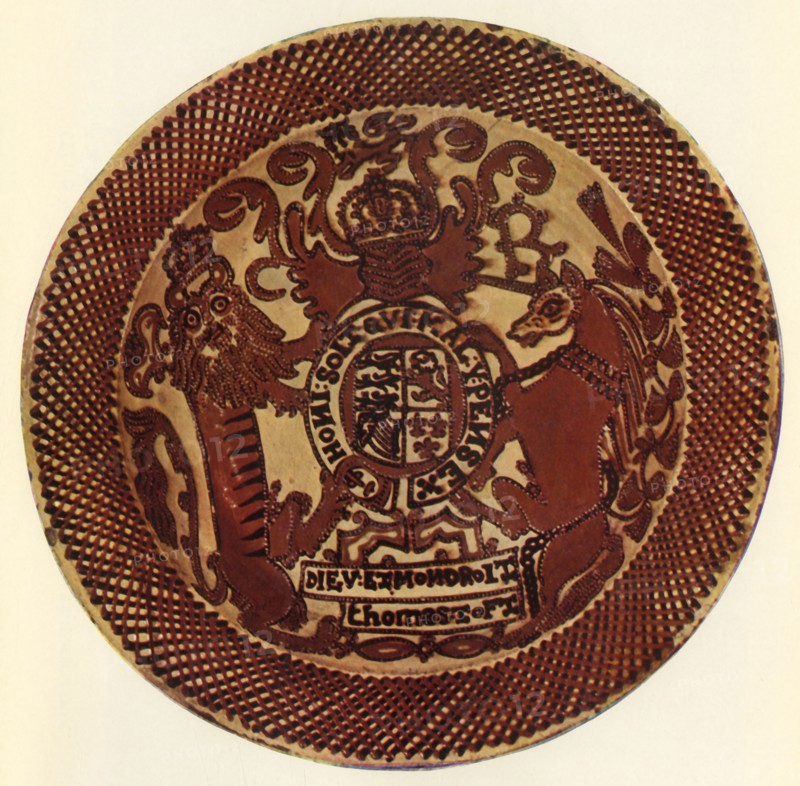 'Slipware Dish by Thomas Toft, c1675', (1944).  Creator: Unknown.