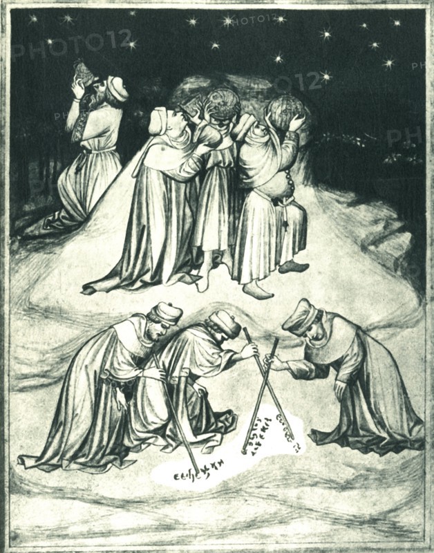 'The Philospohers on the Summit of Mount Athos...', 15th century, (1943). Creator: Unknown.