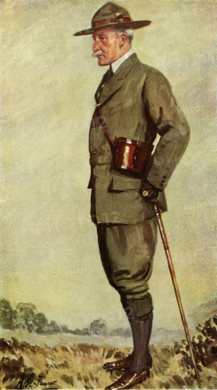 Lord Baden-Powell, 1911, (1944).  Creator: Ape Junior.