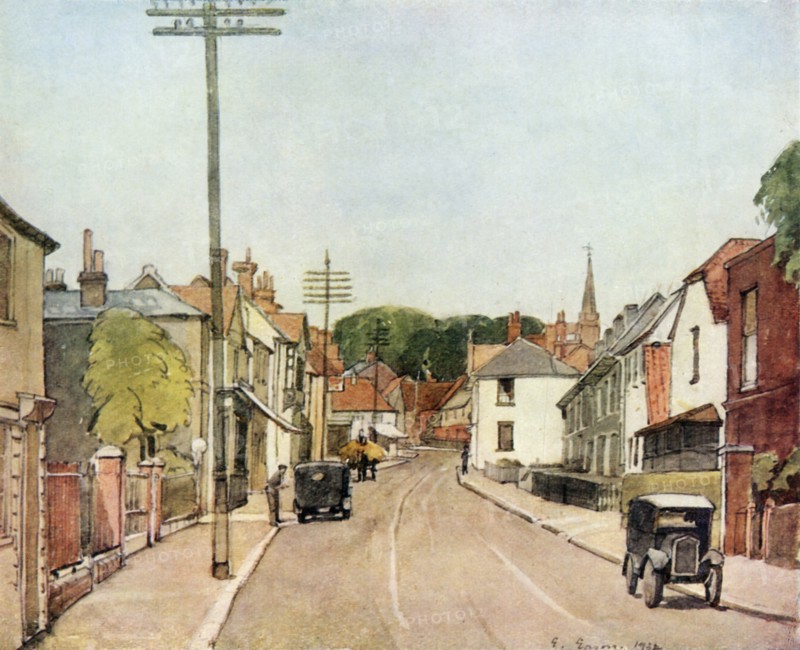 'An Essex Village: Ongar High Street', 1943. Creator: E. Eason.
