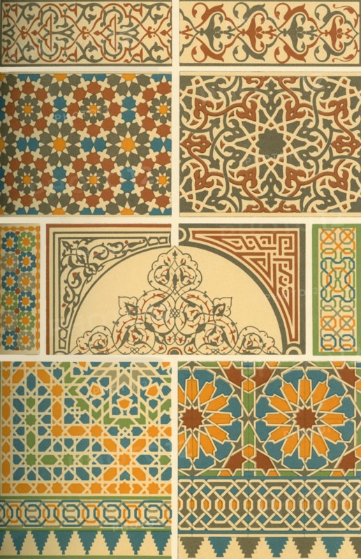 Arab-Moorish mosaic and glazed clay work, (1898). Creator: Unknown.