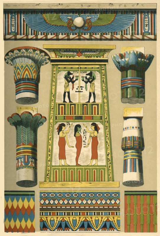 Ancient Egyptian decoration, (1898).  Creator: Unknown.