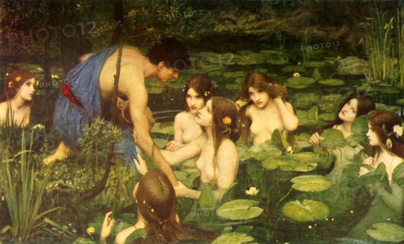'Hylas and the Water Nymphs', 1896, (c1915). Creator: John William Waterhouse.