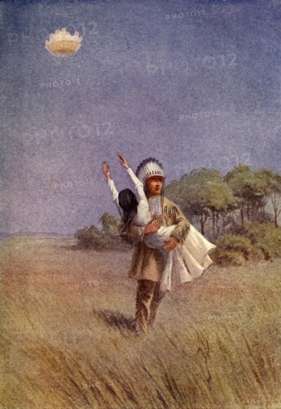 'Algon carries the Captured Maiden home to his Lodge', 1914. Creator: Unknown.