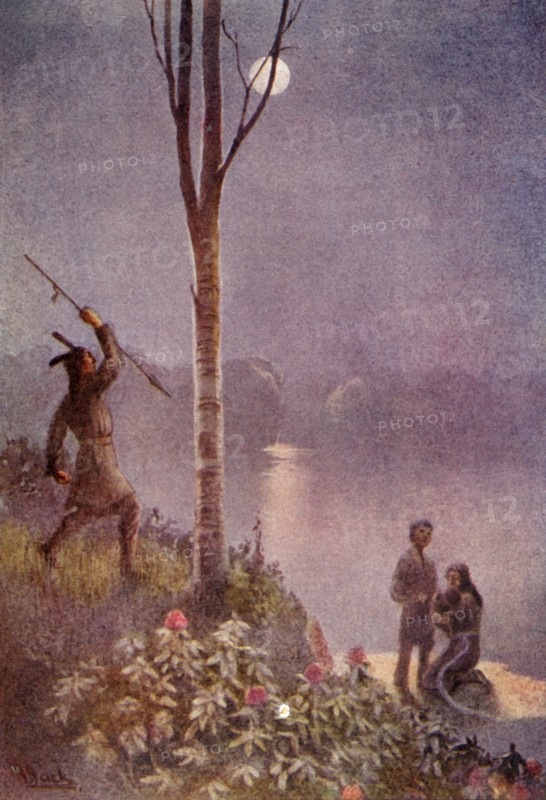He poised his spear and struck the girdle', 1914. Creator: Unknown.