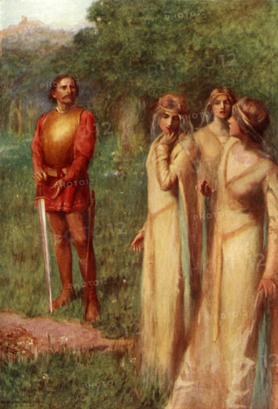'Two of them looked meaningly at their companion', 1917. Creator: Unknown.