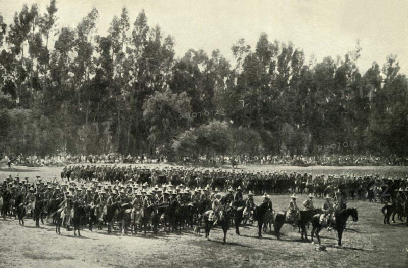 'The Famous Mexican "Rurales", or Rural Mounted Police', 1919. Creator: Unknown.