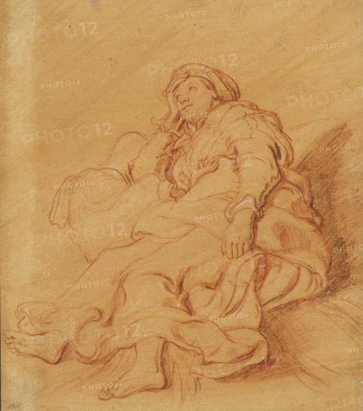 Study of the Figure of Rachel, c.1621. Creator: Pieter Lastman.