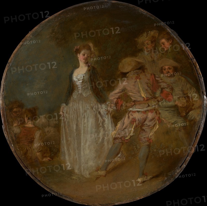 The Country Dance. Creators: Jean-Antoine Watteau, Unknown.