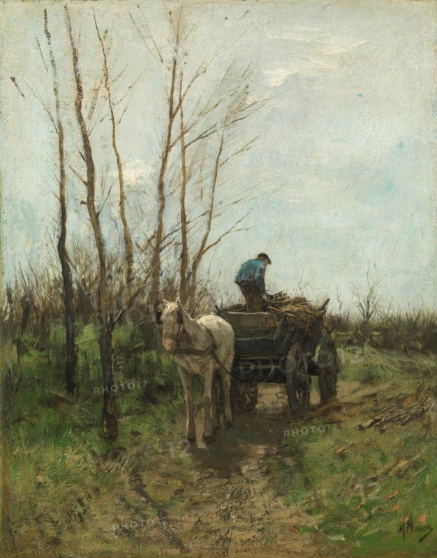 Gathering Wood. Creator: Anton Mauve.