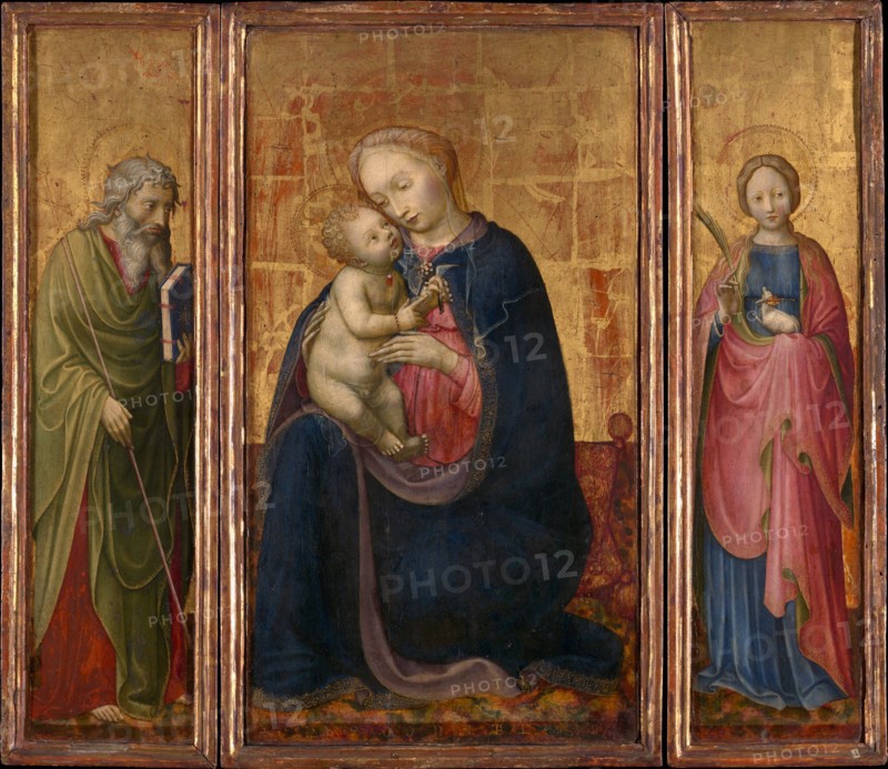 Madonna and Child with Saints Philip and Agnes, ca. 1425-30. Creator: Donato de' Bardi.