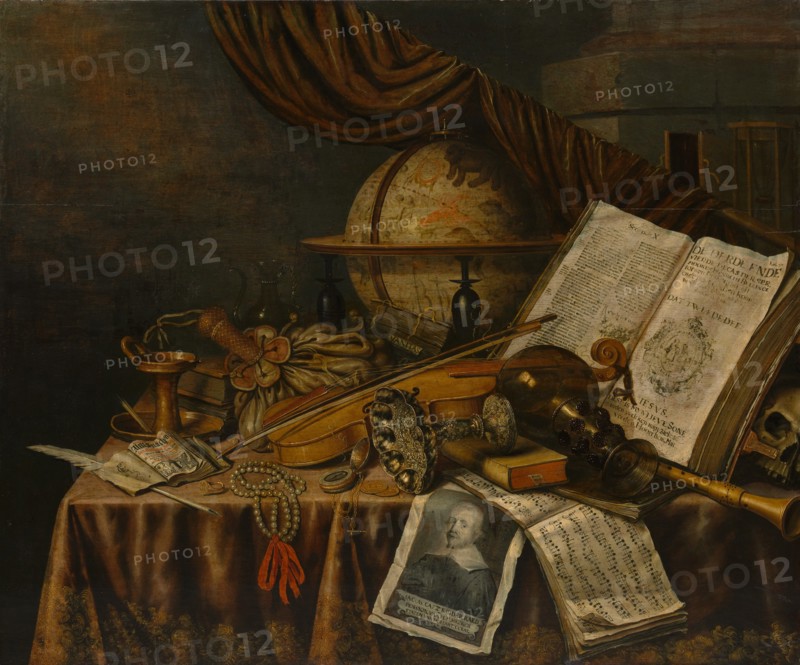 Vanitas Still Life, 1662. Creator: Edwaert Collier.