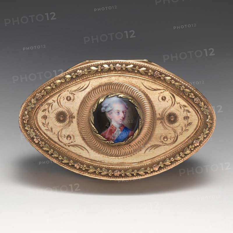 Snuffbox with portrait of Christian VII (1749-1808), ca. 1780-1800. Creator: Unknown.
