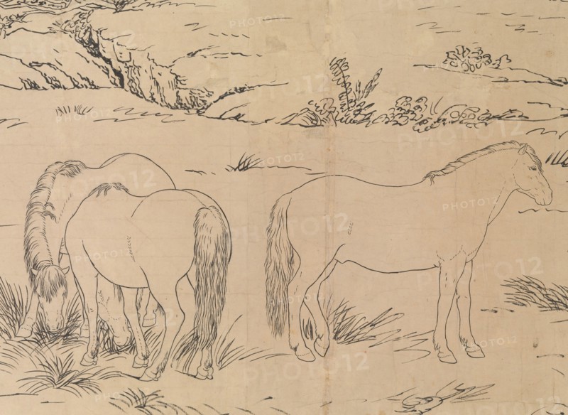 One Hundred Horses, datable to 1723-25. Creator: Giuseppe Castiglione.