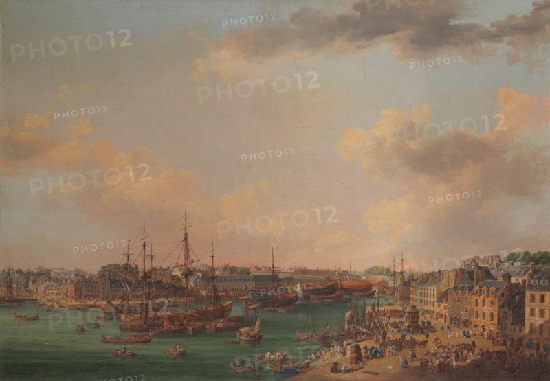 The Outer Harbor of Brest, 1773. Creator: Henri Joseph van Blarenberghe.