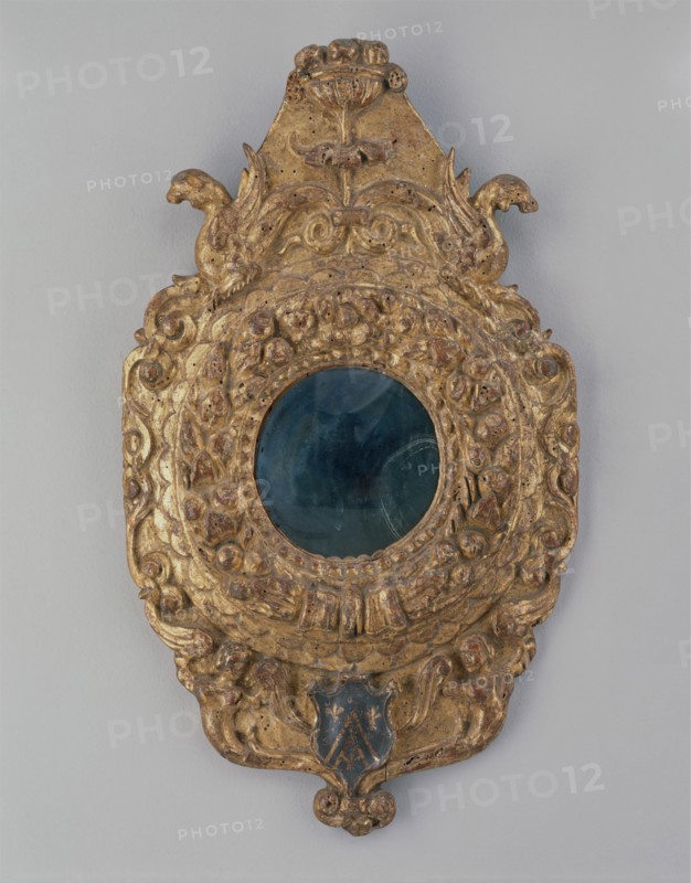 Tondo mirror frame, ca. 1490-1500. Creator: Italian, Siena .