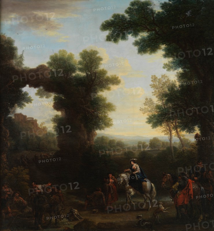 Classical Landscape with Gypsies, 1748. Creator: John Wootton.